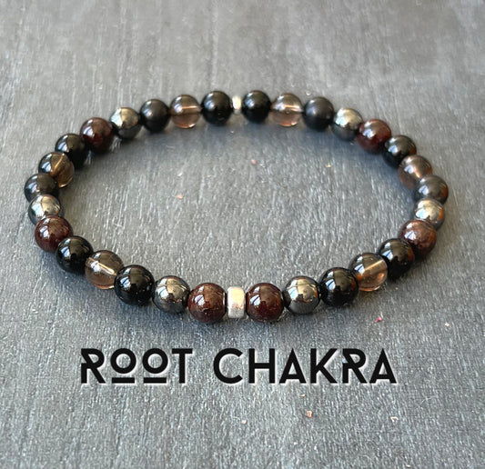 root chakra bracelet for protection and grounding energy