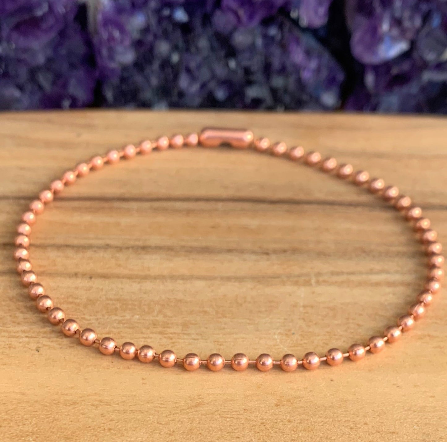 Genuine Natural Copper Wrist Mala // Stimulates Energy Flow - Alignment of our Emotional & Physical Selves