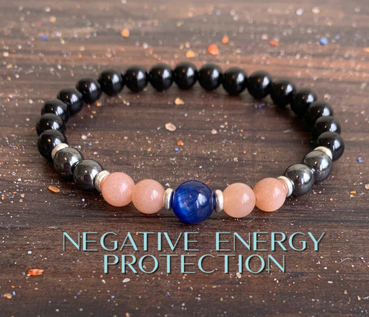 Negative Energy Protection Wrist Mala  //  Setting Boundaries - Empath Support - Clearing Our Energetic Field