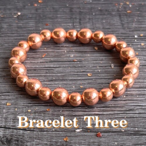 Genuine Natural Copper Wrist Mala // Stimulates Energy Flow - Alignment of our Emotional and Physical Selves