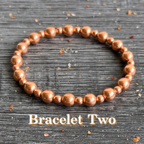 Genuine Natural Copper Wrist Mala // Stimulates Energy Flow - Alignment of our Emotional and Physical Selves