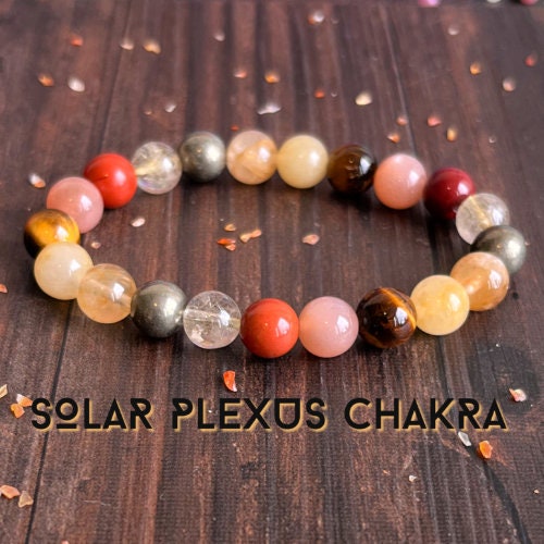 Solar Plexus Chakra Wrist Mala  //  Manipura Jewelry, Self-Esteem - Personal Power - Self Discipline - Motivation