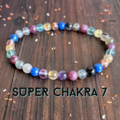 Super Seven Chakra Wrist Mala  //  Healing for All Chakras - Mind, Body & Spiritual Attunement