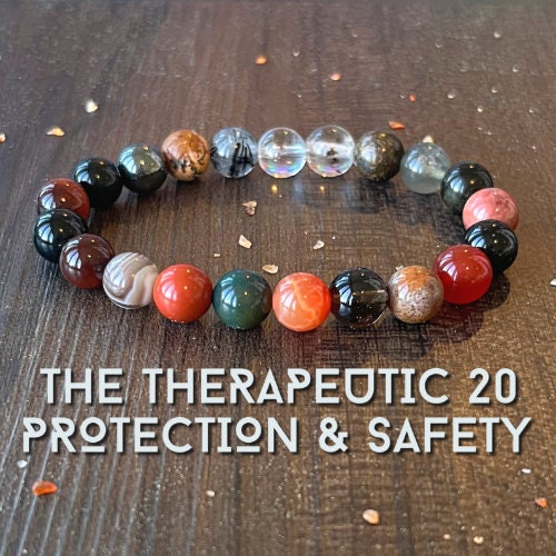 Protection & Safety Wrist Mala  //  Protection from Negative Energy - Cleansing the Auric Field - Setting Boundaries