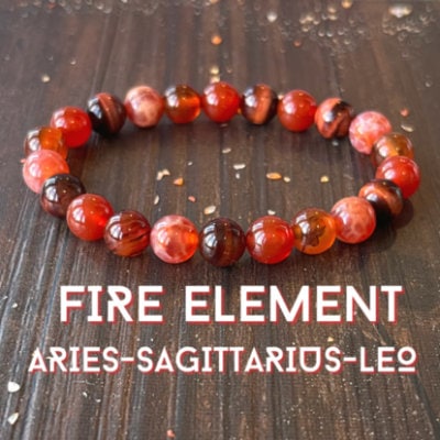 Fire Element Wrist Mala, Five Elements Jewelry, Igniting our Creativity & Passion for Life