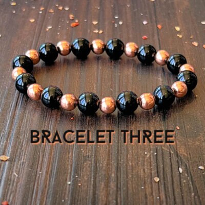 Untreated Copper with AAA Black Tourmaline // Stimulates Energy Flow - Wonderfully Protective - Emotional Balance